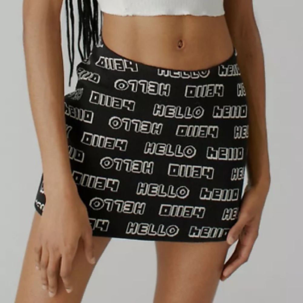Urban Outfitters NWOT “Hello” Knit‎ Skirt